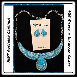 NWT Mosaico Austrian Crystal necklace & earrings 💕💕 new line! 💕💕